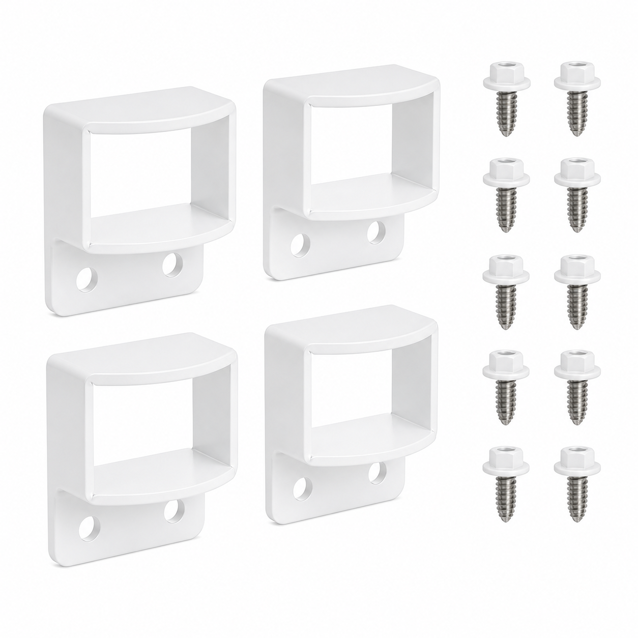 38x25 Aluminium Fencing Bracket inc Screws