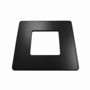 Black post trim ring for 50x50mm aluminium pool fence post - Click Fencing Perth