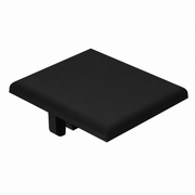 Black plastic slat end cap for aluminium blade pool fence panels - Click Fencing Perth