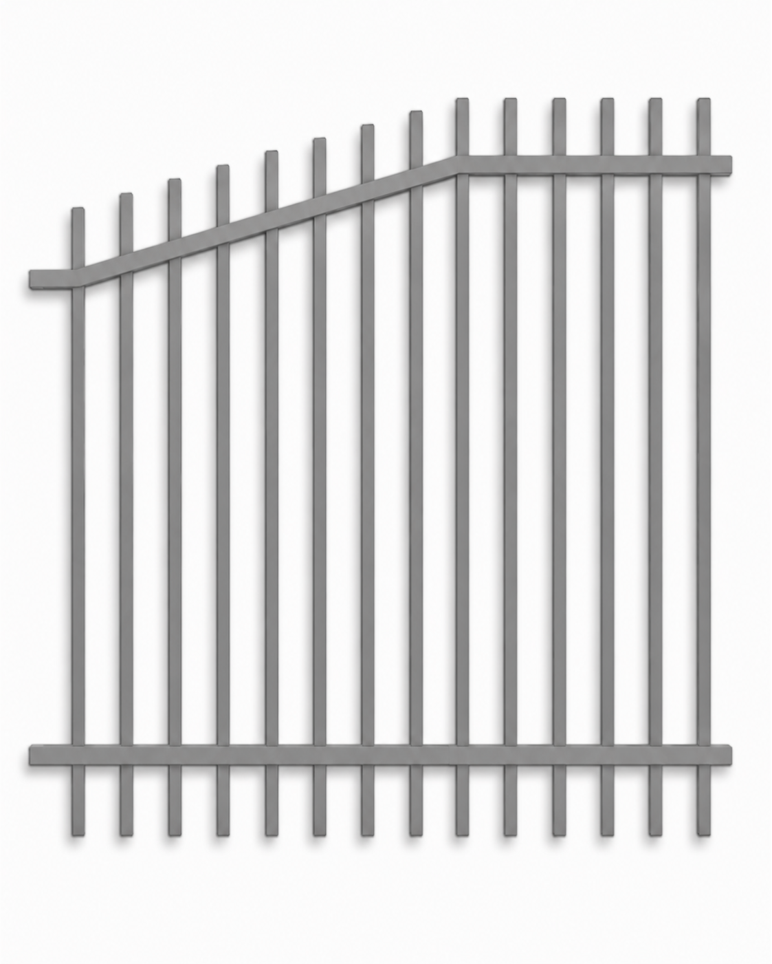 Blade Pool Fence Rake Panel 1252W — Right High