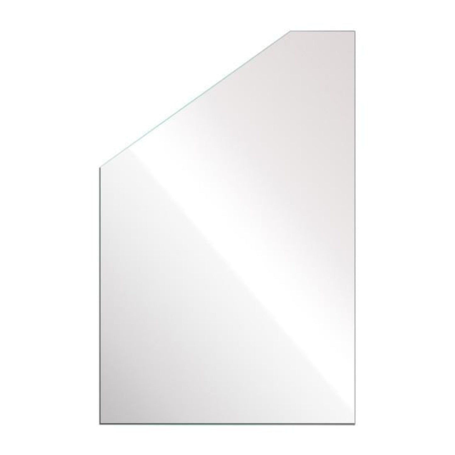 Enduroshield Coated Toughened Frameless Glass Pool Fence Raked Panel 12mm (T) x 1200mm (H)