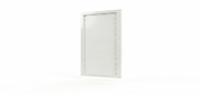 White perforated aluminium pool gate, 1185mm high, AS1926 pool compliant - Click Fencing Perth