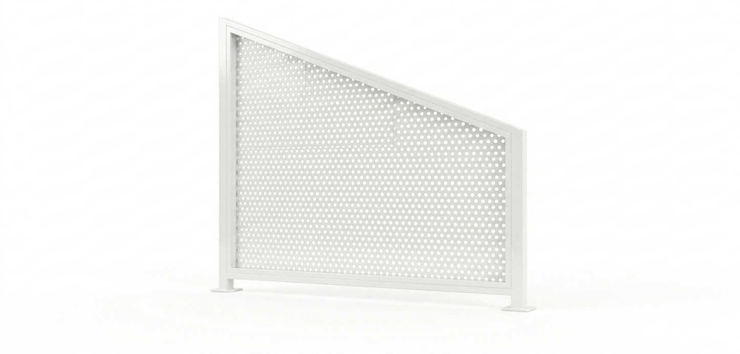 Perforated Pool Rake Panel 1185x2000 - White