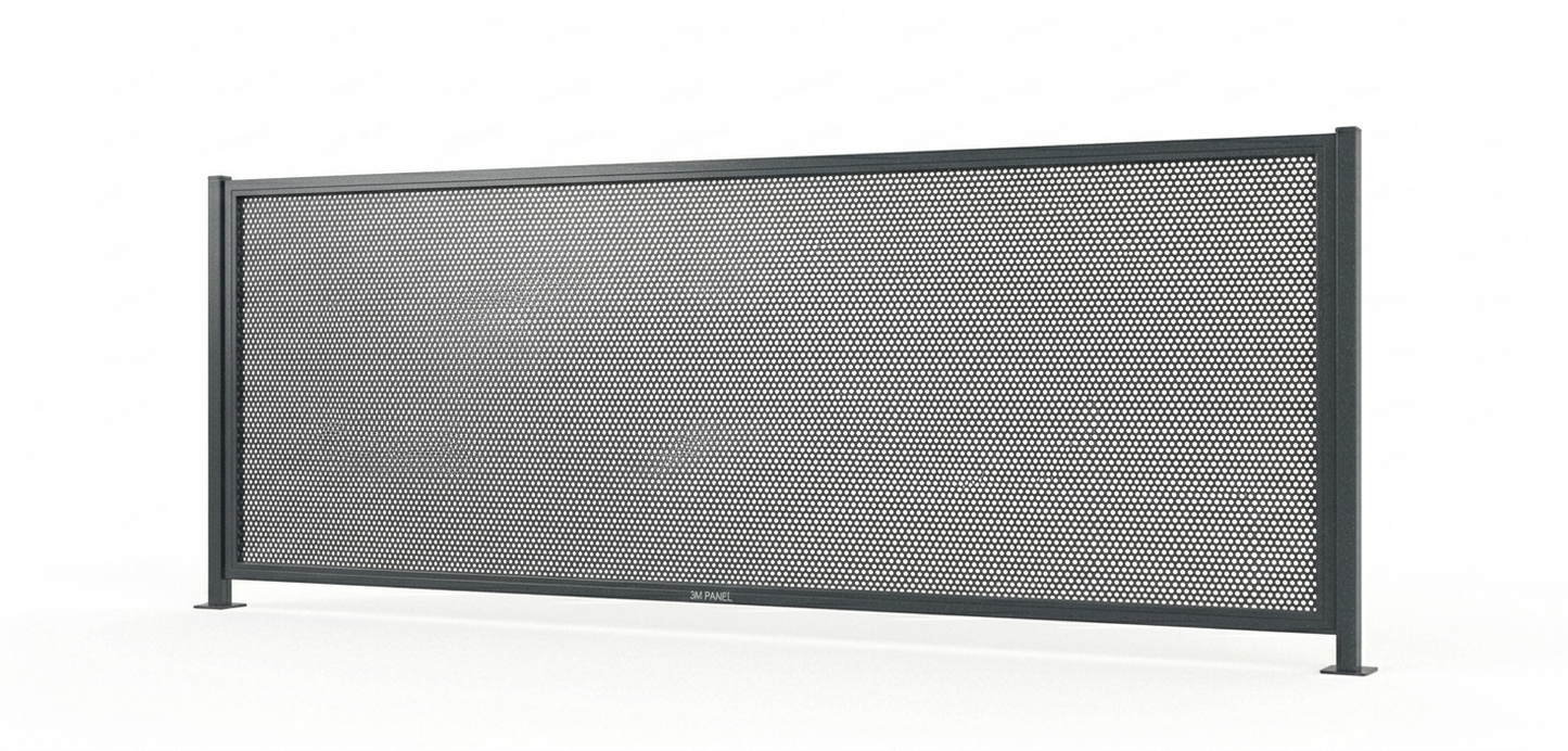 Perforated Pool Panel 3 Metre Kit - Monument (DIY Flat Pack)