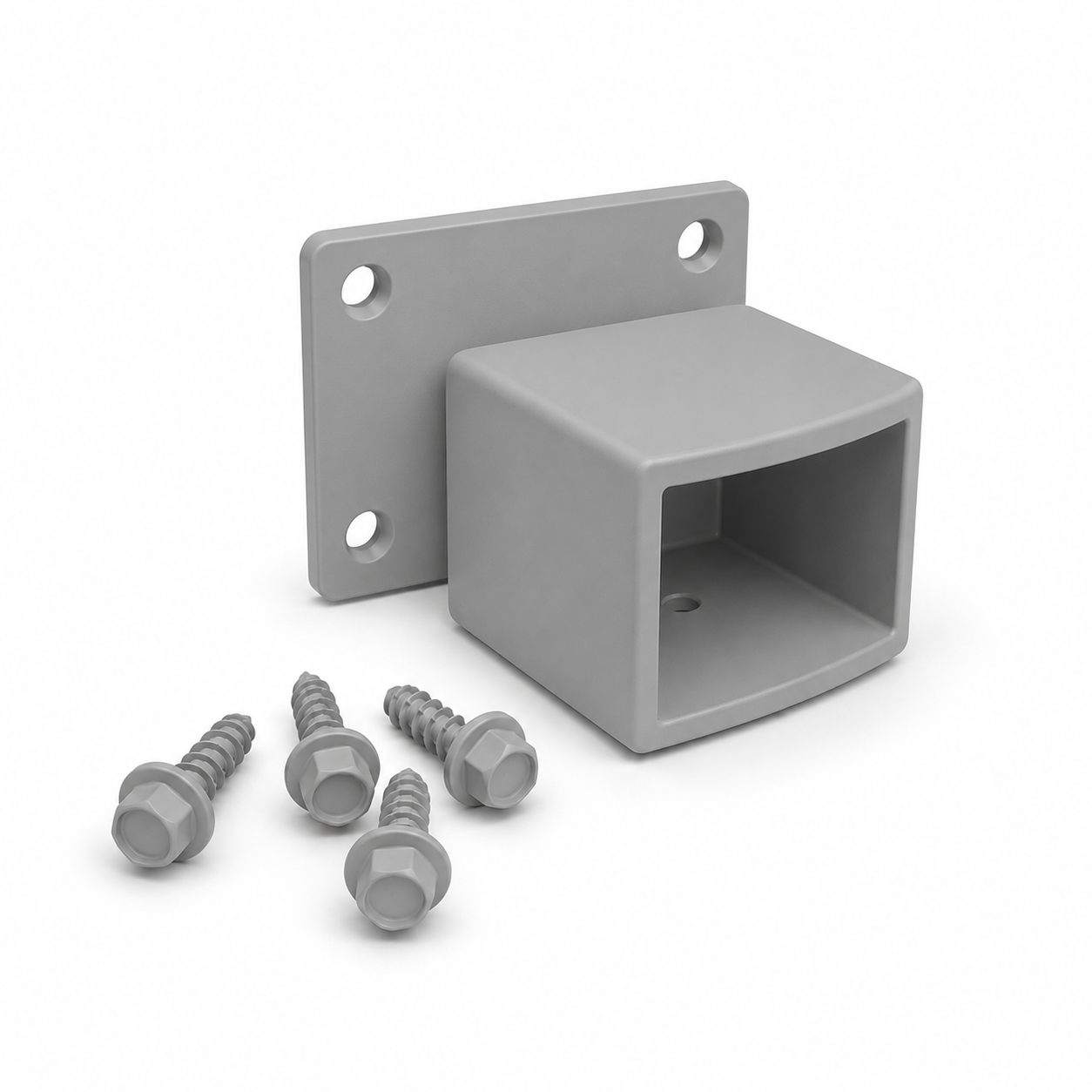 38x25 Aluminium Fence Bracket Adjustable inc Screws