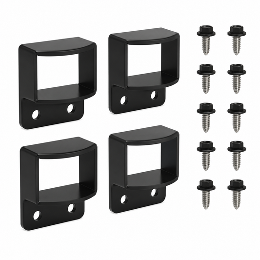 38x25 Aluminium Fencing Bracket inc Screws