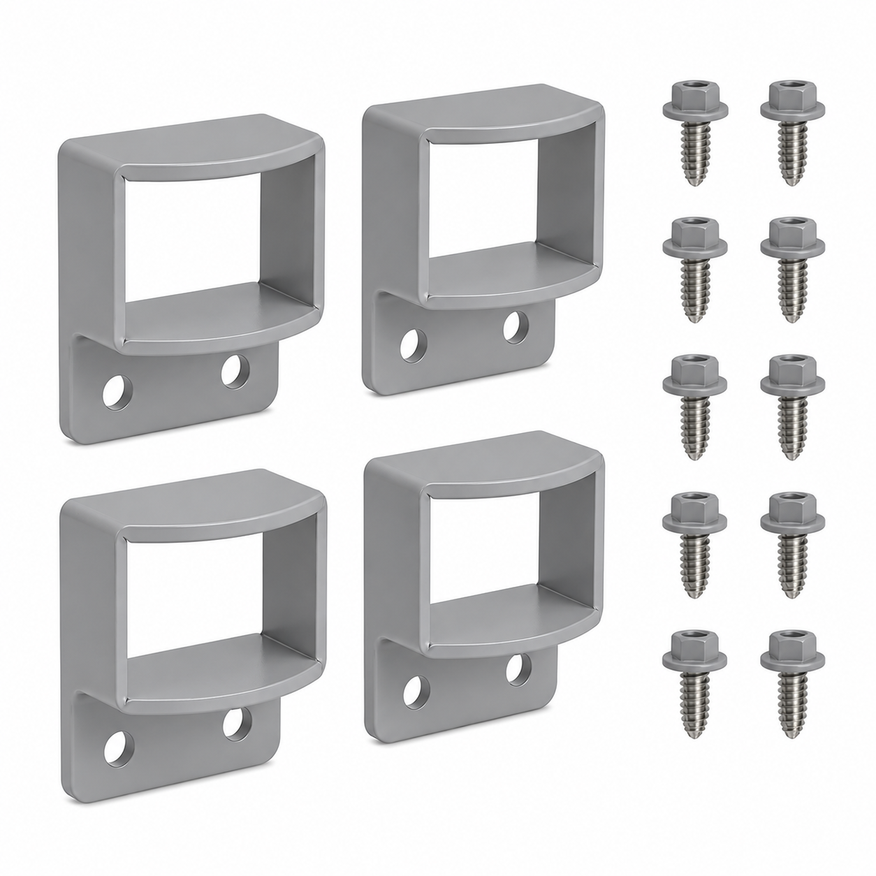 38x25 Aluminium Fencing Bracket inc Screws