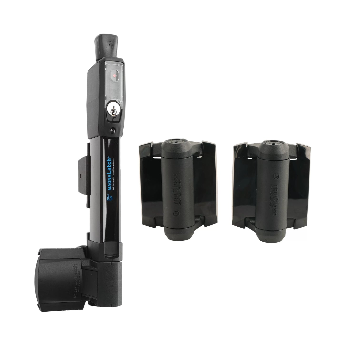 D & D MagnaLatch Top Pull & TruClose Hinges Kit With Safety Cap (No Legs) - Black