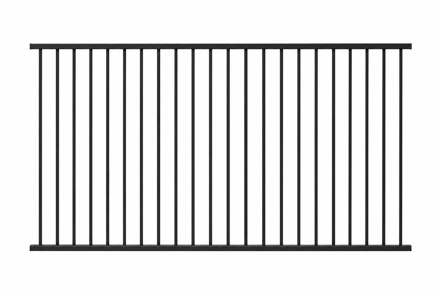 3000x1200 Aluminium Flat Top Pool Fence Panel