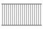 3000x1200 Aluminium Flat Top Pool Fence Panel