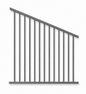 Monument Flat Top Tubular Pool Fencing sloped raked panel for sloping ground - Click Fencing Perth