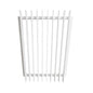 White aluminium blade pool fence gate, 1500mm high with cap - Click Fencing Perth