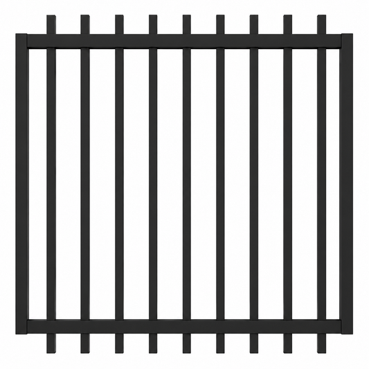 Aluminium Blade Fence Gate 920W x 1200H (W/Cap)
