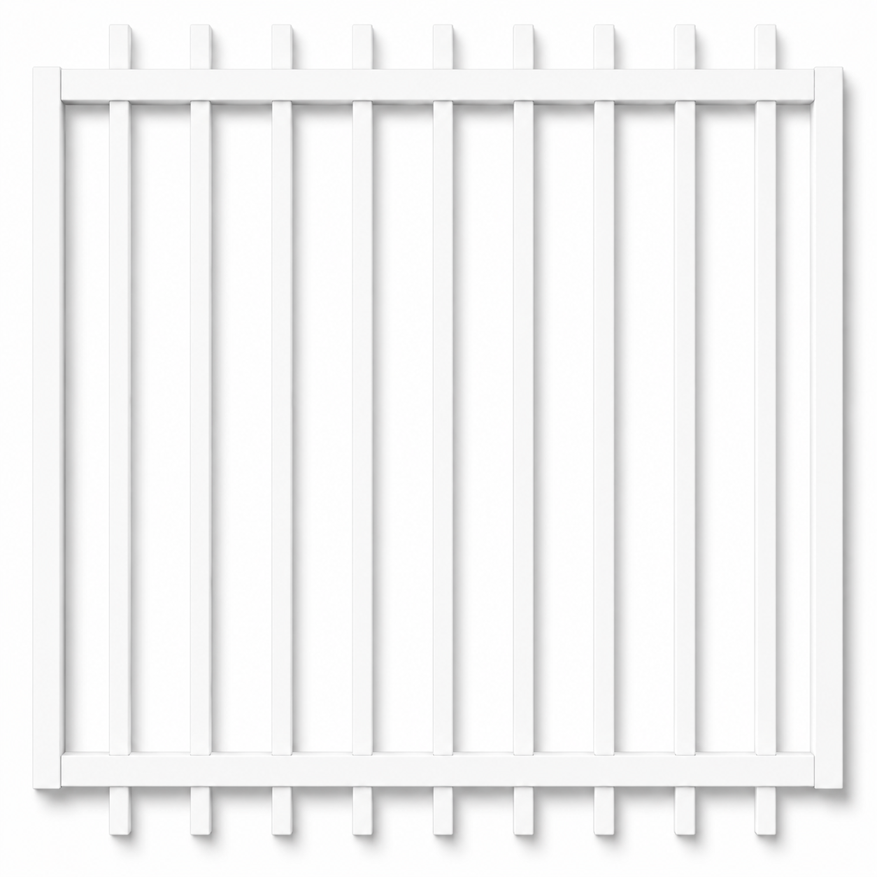 Aluminium Blade Fence Gate 920W x 1200H (W/Cap)