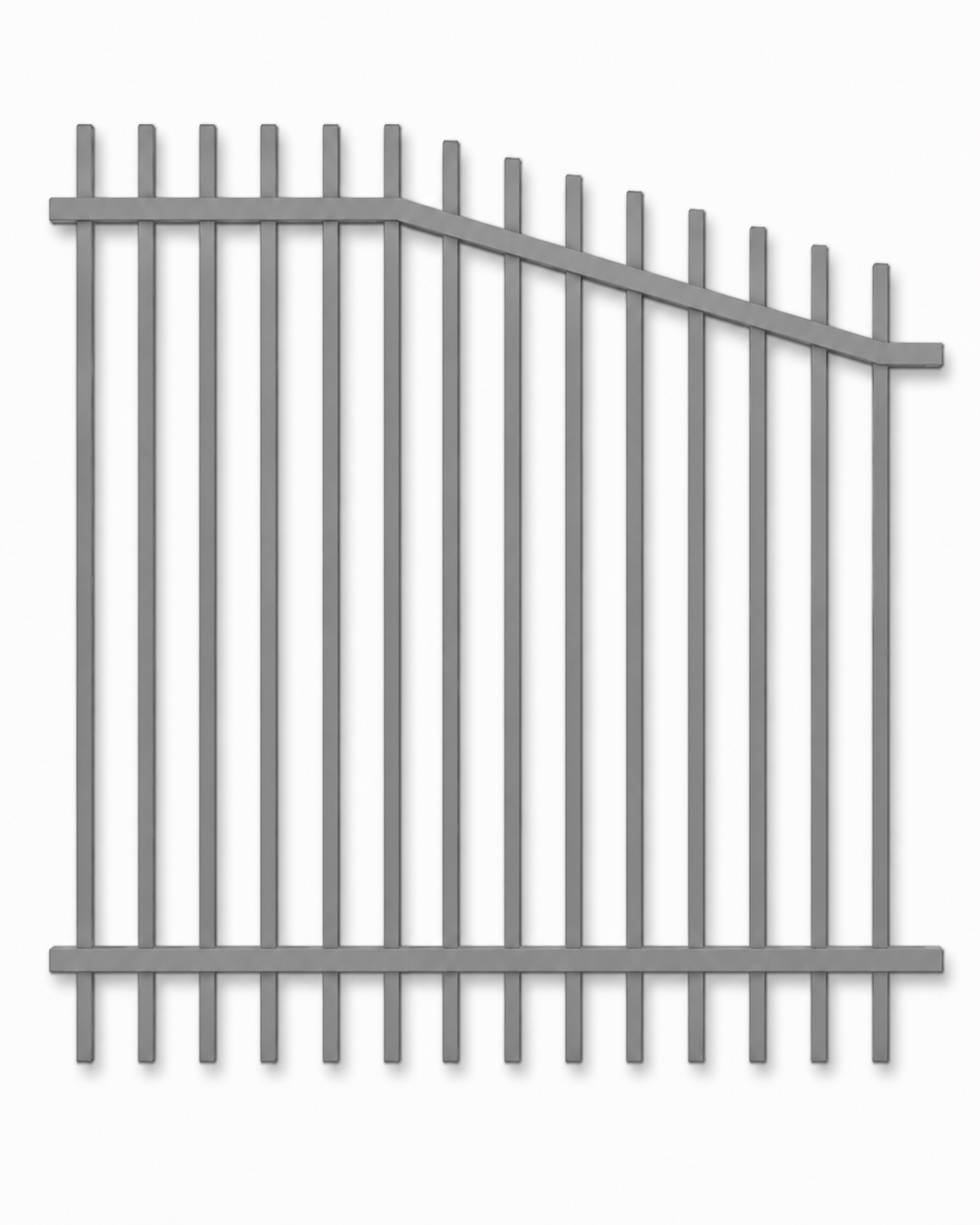 Blade Pool Fence Rake Panel 1252W — Left High