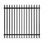Black aluminium blade fence panel, 1500mm high, for pool and privacy fencing - Click Fencing Perth