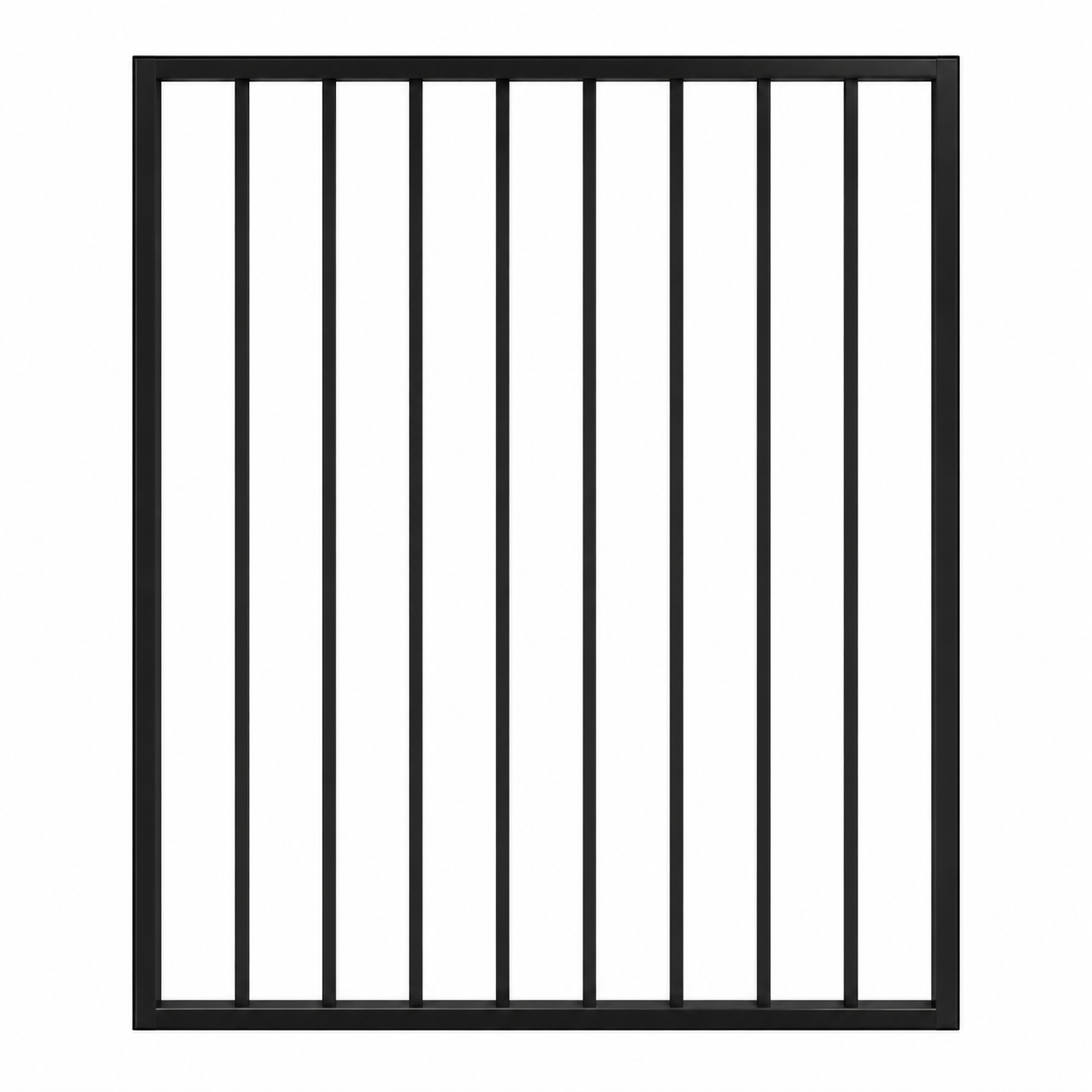 Aluminium flat top pool fence gate, 970x1200mm - Click Fencing Perth