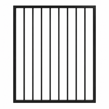 Aluminium flat top pool fence gate, 970x1200mm - Click Fencing Perth