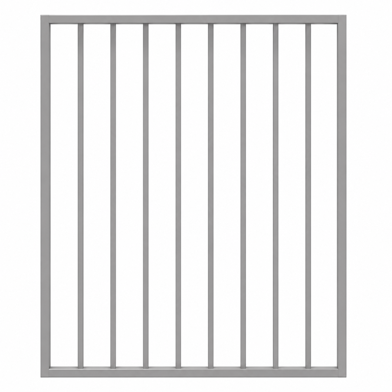 Aluminium flat top pool fence gate with self closing hardware - Click Fencing Perth