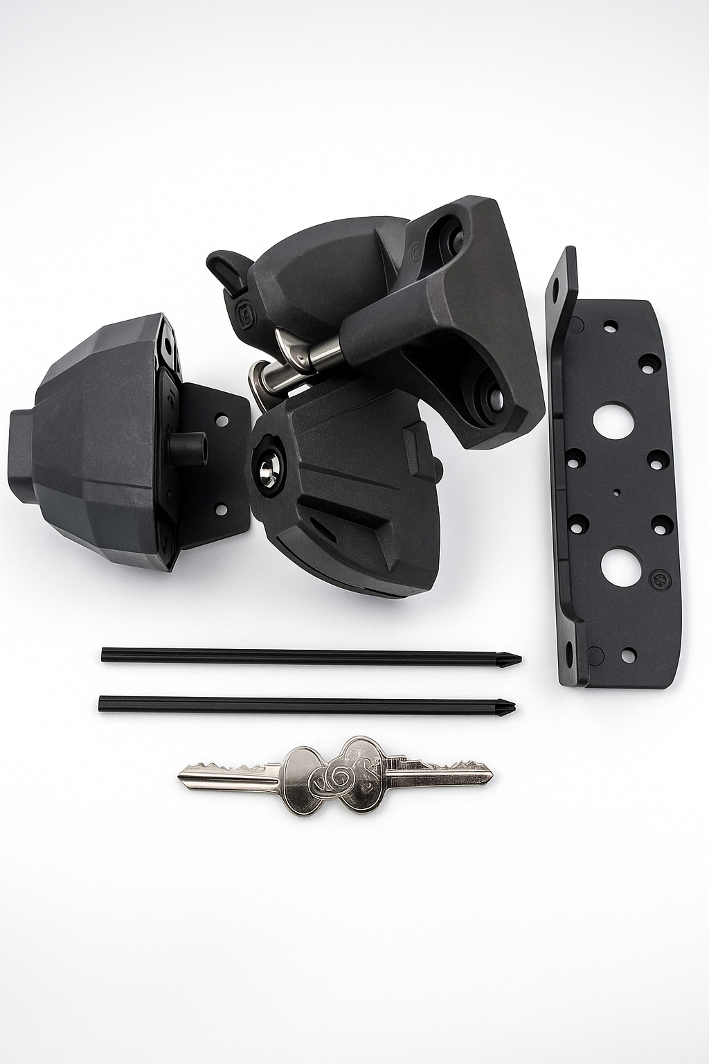 D&D Lokk Latch Deluxe push button latch kit, Satin Black
