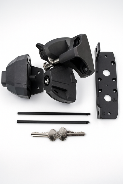 D&D Lokk Latch Deluxe push button latch kit, Satin Black