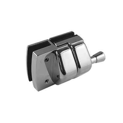 Glass-to-glass magnetic gate latch, stainless steel