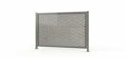 Monument perforated aluminium pool fence panel, 2 metre DIY flat pack kit - Click Fencing Perth
