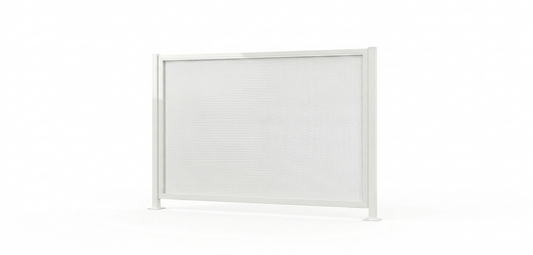 Perforated Pool Panel 2 Metre Kit - White (DIY Flat Pack)