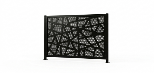 Perforated (Bird Nest) Pool Panel 2 Metre Kit - Black (DIY Flat Pack)