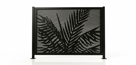 Perforated (Palm) Pool Panel 2 Metre Kit - Black (DIY Flat Pack)