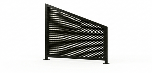 Perforated Pool Rake Panel 1185x3000 - Satin Black