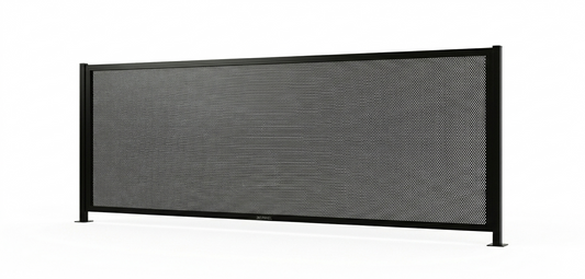Perforated Pool Panel 3 Metre Kit - Black (DIY Flat Pack)