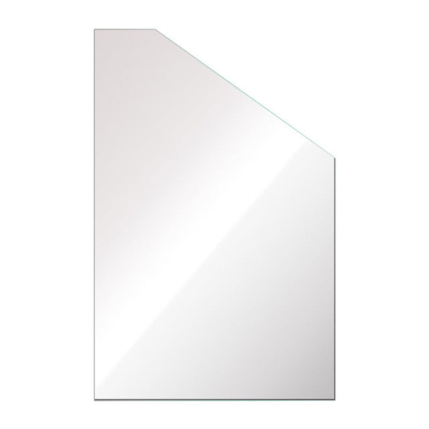 Enduroshield Coated Toughened Frameless Glass Pool Fence Raked Panel 12mm (T) x 1200mm (H)