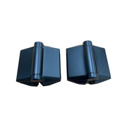 Black glass to glass soft close hinge for frameless glass pool gates - Click Fencing Perth