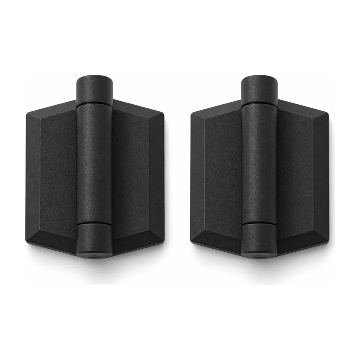 Polaris S155 soft close glass pool fence hinges in matte black, pair
