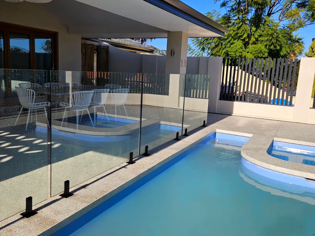Frameless glass we have installed — Click Fencing